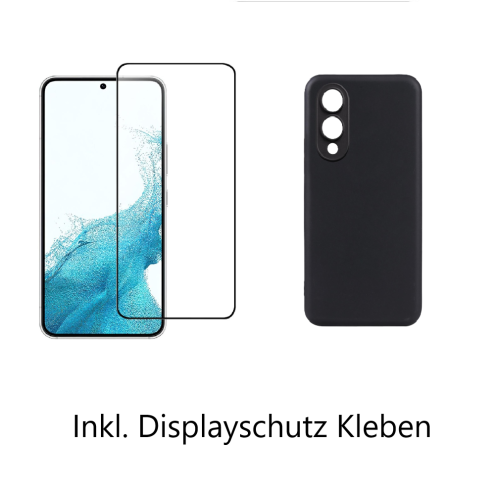 Set Samsung S25 Edge Back Cover (Hülle+Panzerglas+Kleben)