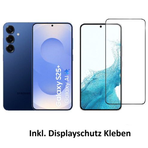 Set Samsung S25+ Back Cover (Hülle+Panzerglas+Kleben)