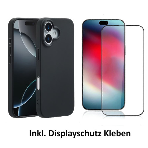 Set Apple iPhone 17 Back Cover (Hülle+Panzerglas+Kleben)