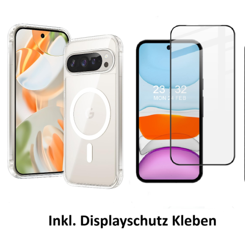 Set Google Pixel 9 (Hülle+Panzerglas+Kleben)