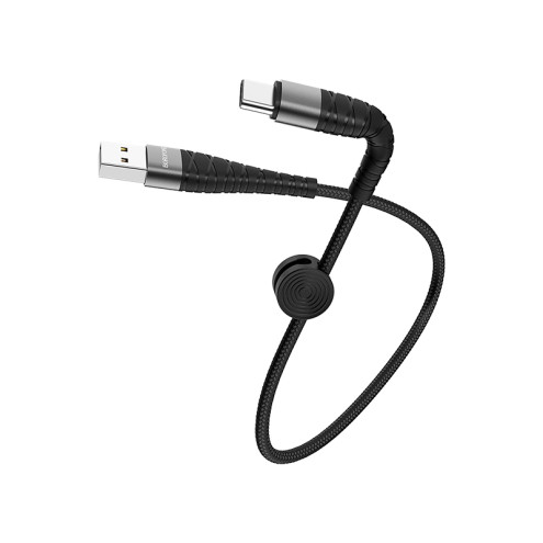 Borofone Kabel USB-A auf Typ-C BX32 3A 0,25m schwarz