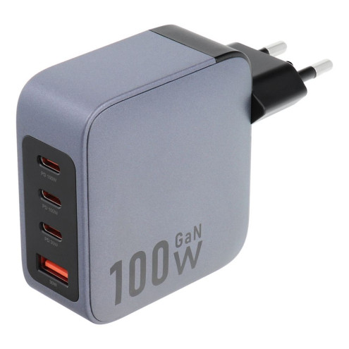 Forcell F-Energy Schnellladegerät 100W (3x USB-C/1xUSB A) grau