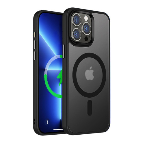 VMAX Matt-Case MagSafe iPhone 15 Pro schwarz min. Waste