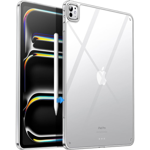 JETech Hybrid Back Cover iPad Pro 13 Zoll M5/M4 (2025/2024) transparent Rahmen TPU / hinten PC