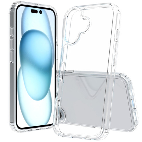 Super Clear Hybrid Back Cover iPhone 16 transparent Rahmen TPU / hinten PC