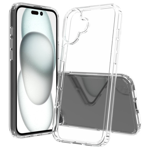 Super Clear Hybrid Back Cover iPhone 16 Plus transparent Rahmen TPU / hinten PC