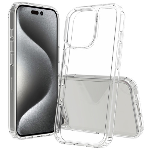 Super Clear Hybrid Back Cover iPhone 16 Pro transparent Rahmen TPU / hinten PC
