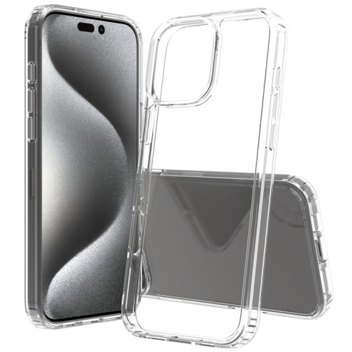 Super Clear Hybrid Back Cover iPhone 16 Pro Max transparent Rahmen TPU / hinten PC
