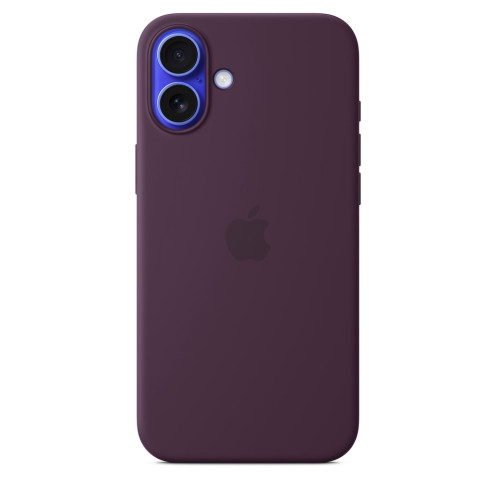 Apple iPhone 16 Plus Silikon Case mit MagSafe pflaume