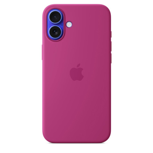 Apple iPhone 16 Plus Silikon Case mit MagSafe fuchsia