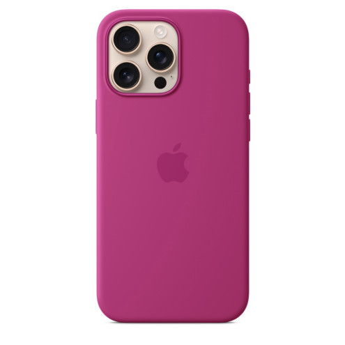 Apple iPhone 16 Pro Max Silikon Case mit MagSafe fuchsia
