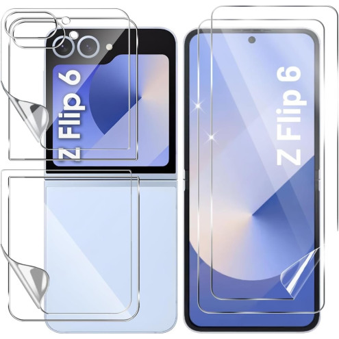 BumpTech Ultra-Klar Displayschutz Galaxy Z Flip 6 5G (2x innen + 2x aussen) 2x Innen Schutzfolie + 2x aussen Schutzfolie
