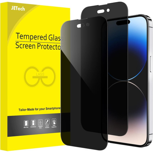 JETech Privacy Panzerglas iPhone 14 Pro Max (2 Stück Packung)