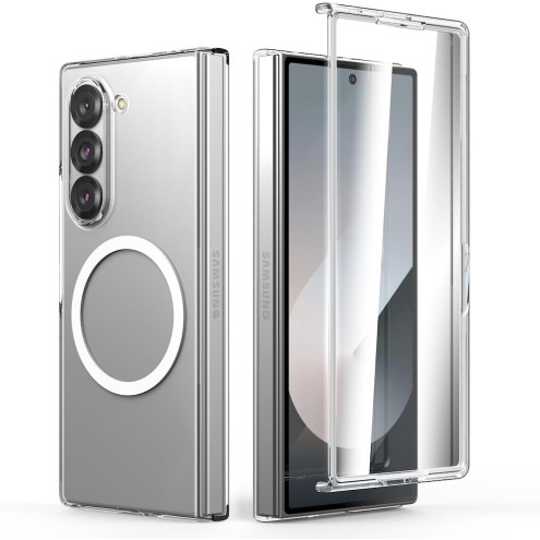 Cresee MagSafe Cover Galaxy Z Fold 6 transparent mit integrierter Displayschutzfolie