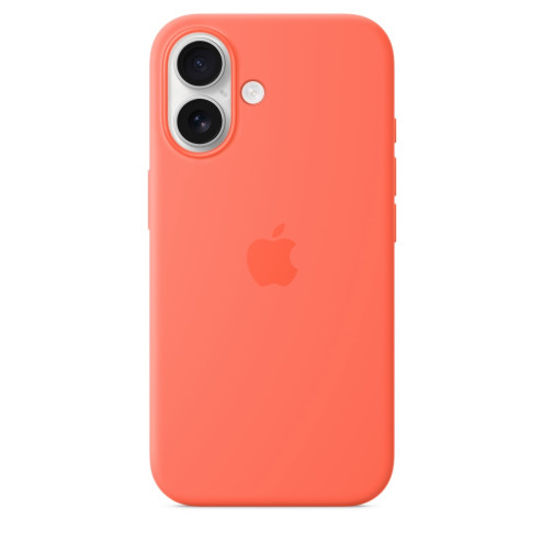 Apple iPhone 16 Silikon Case mit MagSafe mandarine