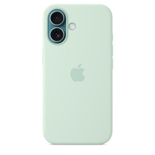 Apple iPhone 16 Silikon Case mit MagSafe aquamarin