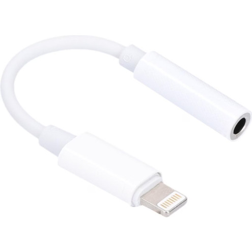 HS Adapter Lightning auf 3,5mm Klinke (MFI-Zertifiziert) weiß