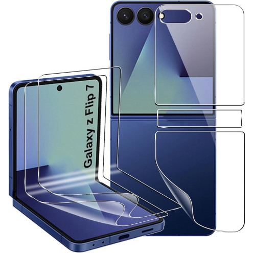 Rojeuinn Displayschutz-Set Galaxy Z Flip7 5G (2x innen + 1x aussen) 2x Innen Schutzfolie + 1x aussen Schutzfolie