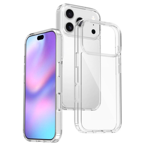 Super Clear Hybrid Back Cover iPhone 17 Pro transparent Rahmen TPU / hinten PC
