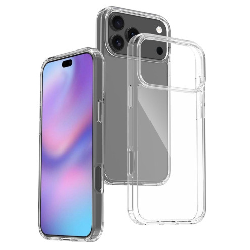 Super Clear Hybrid Back Cover iPhone 17 Pro Max transparent Rahmen TPU / hinten PC