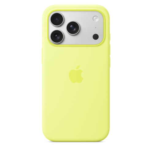 Apple iPhone 17 Pro Silicone Case mit MagSafe – Neon Gelb