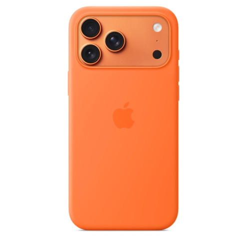 Apple iPhone 17 Pro Max Silicone Case mit MagSafe – Orange