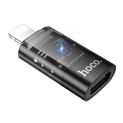 HOCO Adapter Lightning auf USB-C schwarz